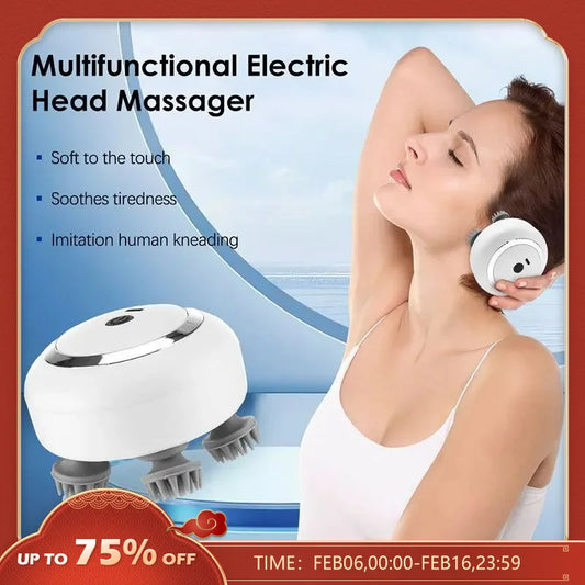 "Blissful Touch™️ Multi-Claw Head Electric Massager" 🌟