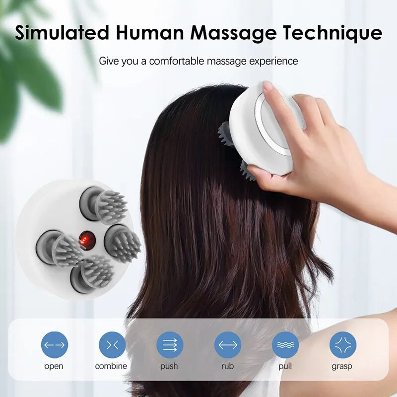 "Blissful Touch™️ Multi-Claw Head Electric Massager" 🌟