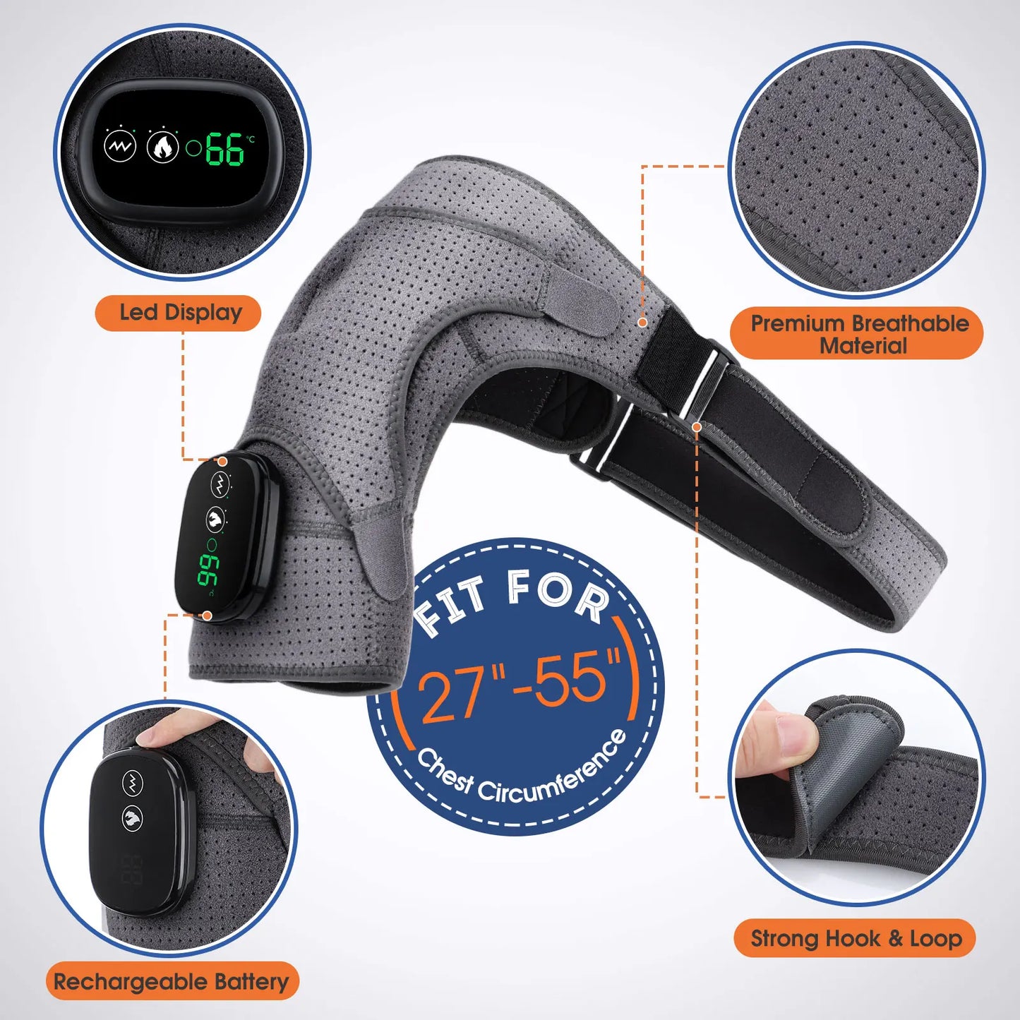 🔥 Electric Heating Therapy Shoulder Brace 🤲