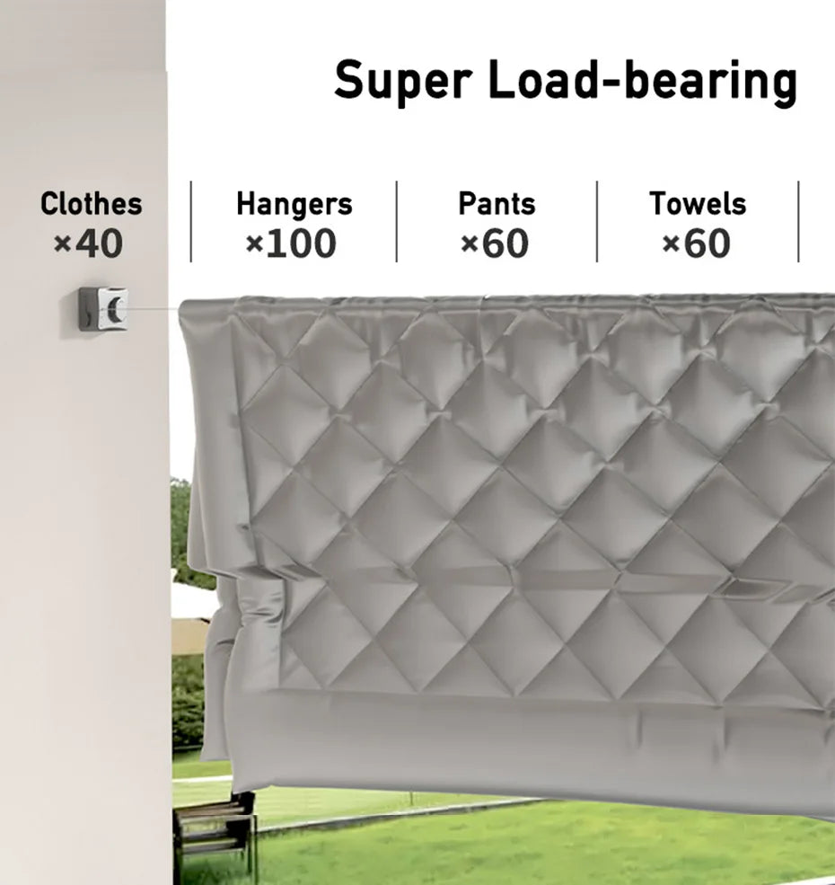 🌟 PRO LIFE ESSENTIALS™ Retractable Clothesline