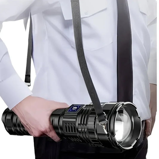 ✨ UltraBeam™ 1000W Tactical Flashlight – The Most Powerful LED Torch Ever Built