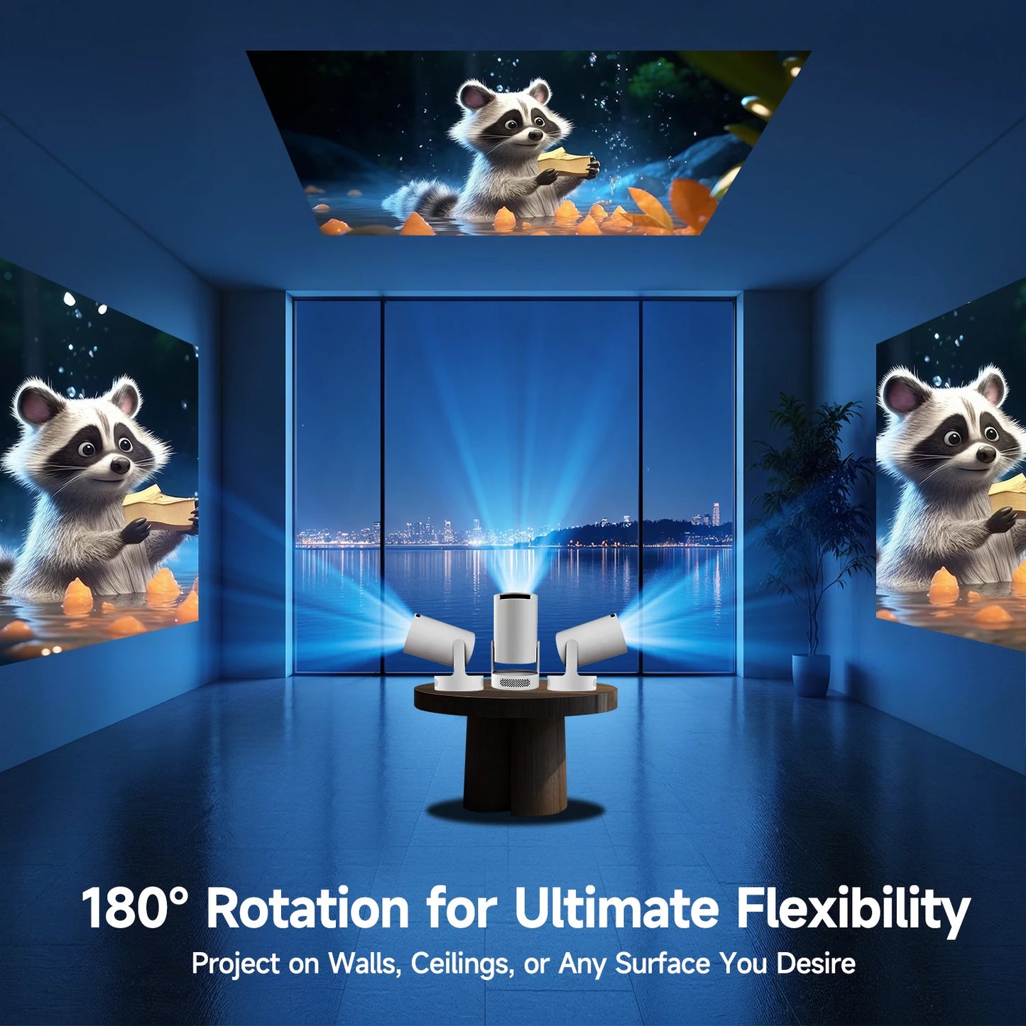 ✨ PRO LIFE ESSENTIALS HY300 Pro+ Smart Projector