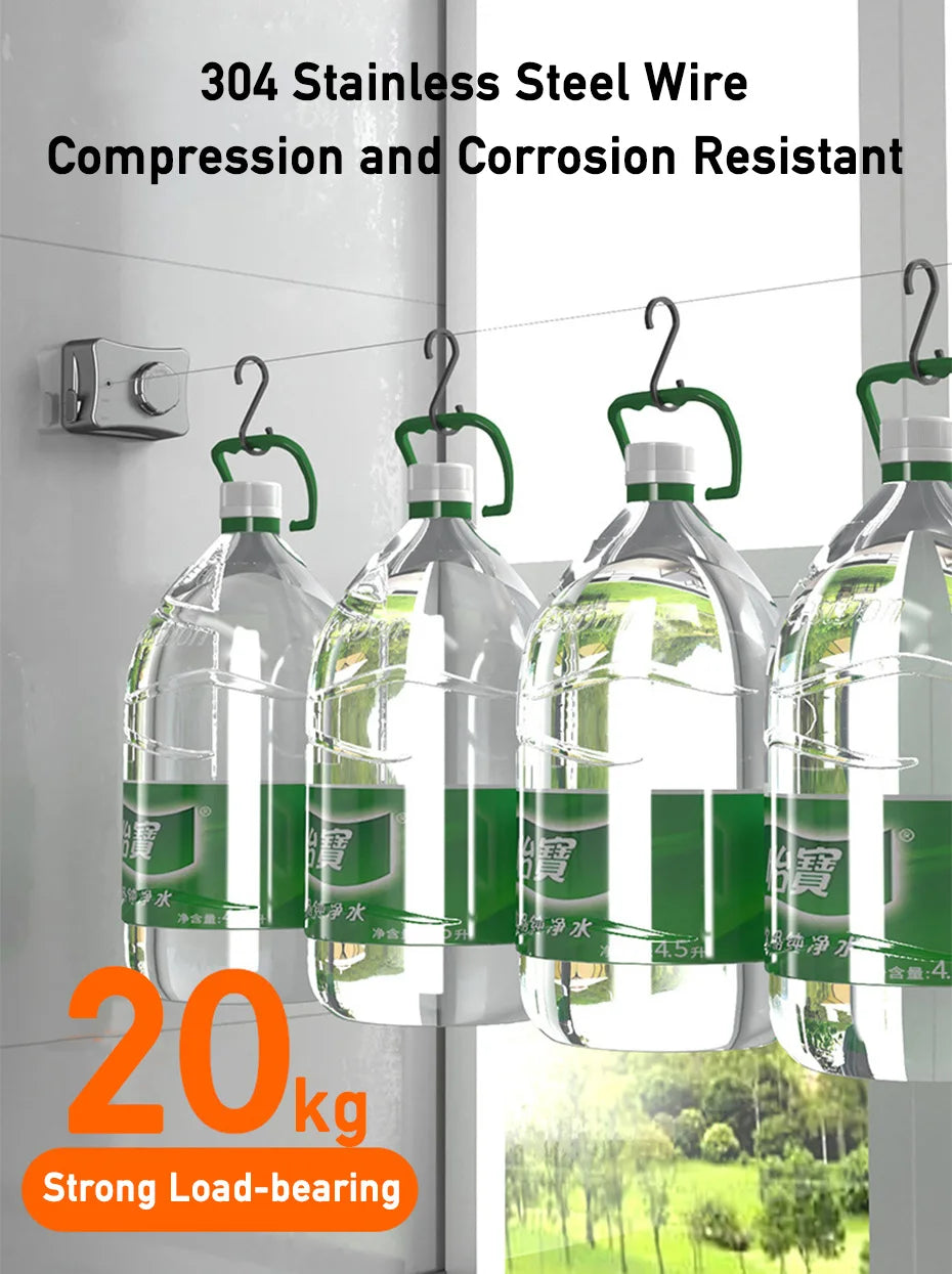 🌟 PRO LIFE ESSENTIALS™ Retractable Clothesline