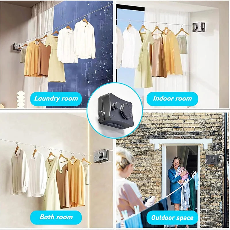 🌟 PRO LIFE ESSENTIALS™ Retractable Clothesline