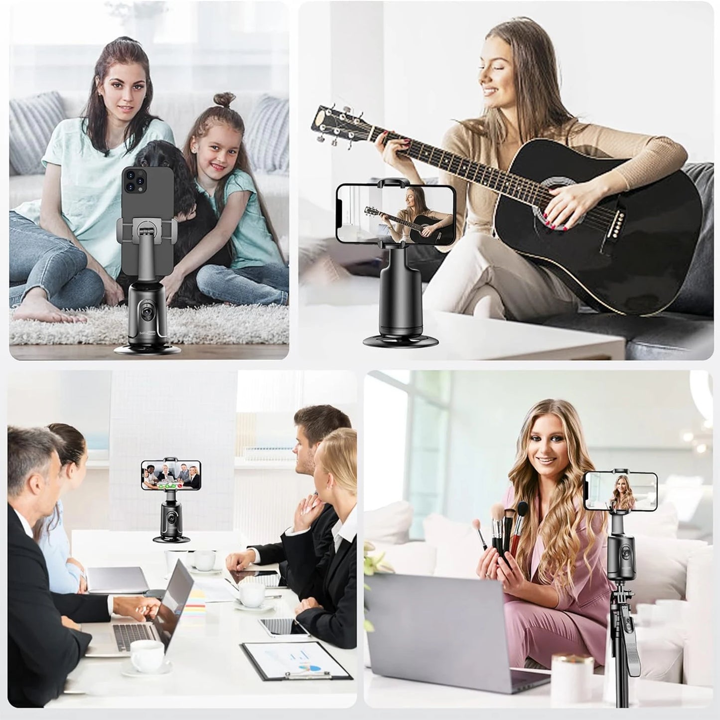 ✨ AI 360° Auto-Tracking Phone Holder Tripod – Your Personal Cameraman
