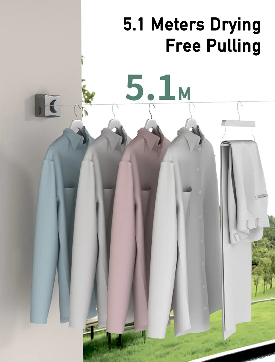 🌟 PRO LIFE ESSENTIALS™ Retractable Clothesline